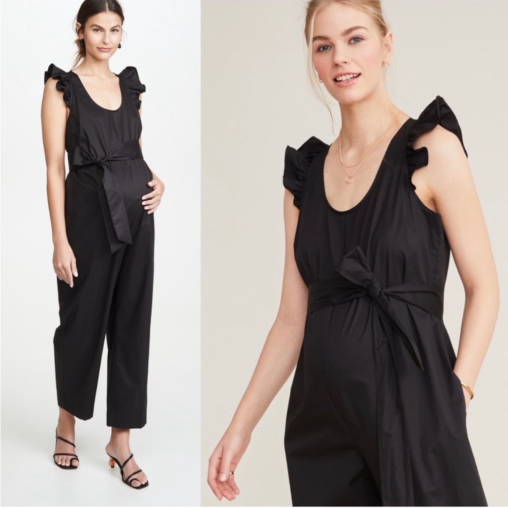 Hatch Lianne Jumpsuit Maternity size 0 Black